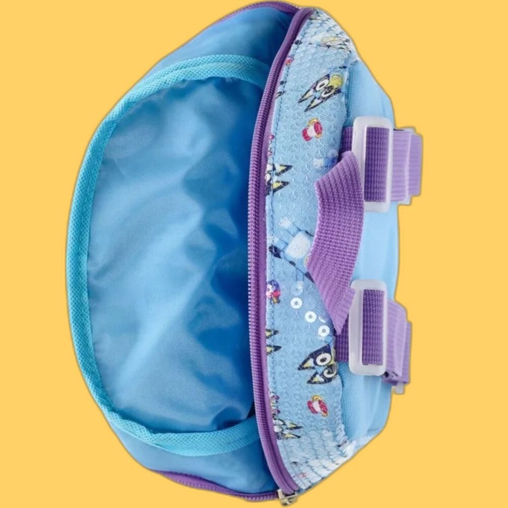 BLUEY BINGO Mini Sequin Backpack 9 Inch Blue NEW - Picture 3 of 6